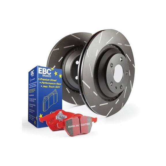 EBC Brakes Pad and Rotor Kit (DP31210C and USR1344) Fits select: 2005-2014 SUBARU IMPREZA, 2015-2017 SUBARU WRX