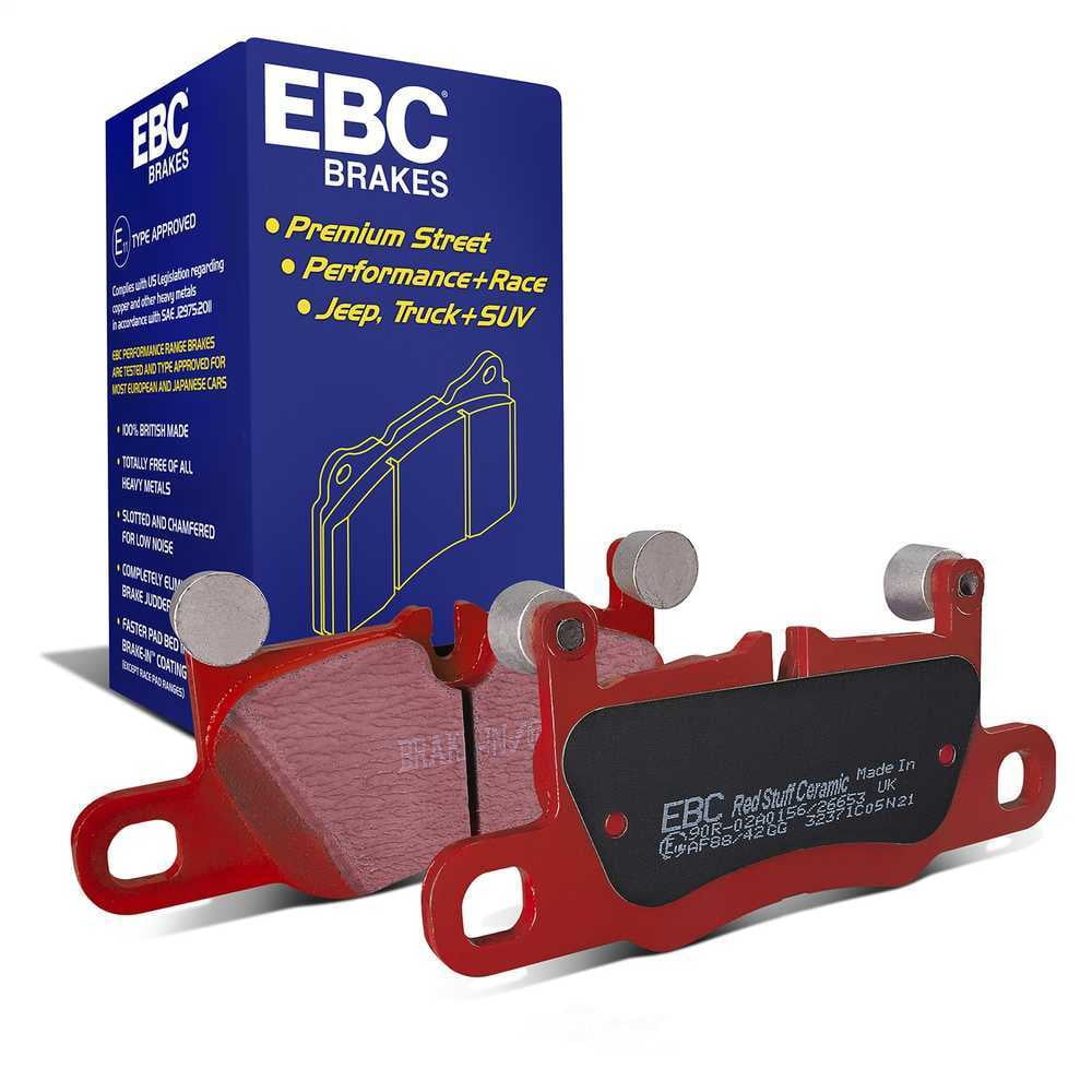 EBC Brakes Redstuff Premium Fast Street Pad For All Engine Sizes Fits select: 2016-2022 PORSCHE 911, 2023 PORSCHE 911 CARRERA S/CARRERA 4S/CARRERA GTS/CARRERA 4 GTS