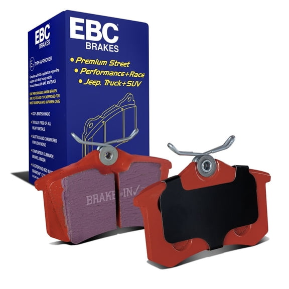 EBC Brakes Redstuff Premium Fast Street Pad For All Engine Sizes Fits select: 1984-2005,2010-2018 VOLKSWAGEN JETTA