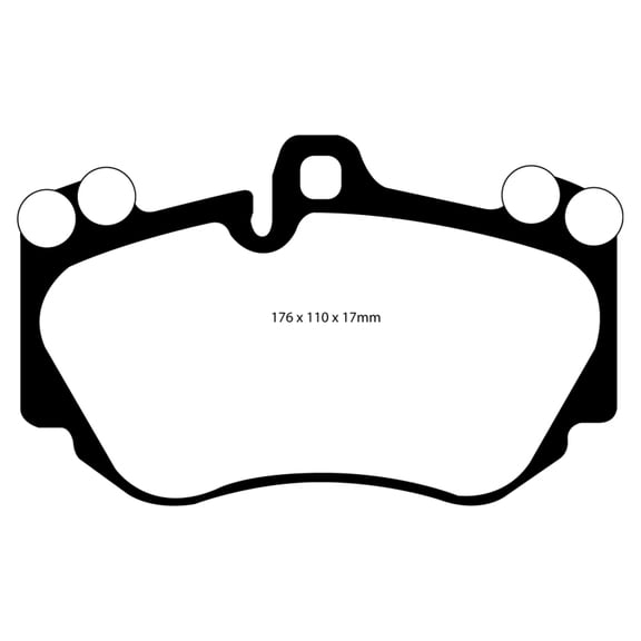 EBC Brakes Redstuff Premium Fast Street Pad For All Engine Sizes Fits select: 2005-2006,2009-2010 PORSCHE CAYENNE