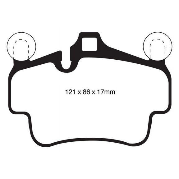 EBC Brakes Redstuff Premium Fast Street Pad For All Engine Sizes Fits select: 2006 PORSCHE 911, 2007 PORSCHE 911 NEW GENERATION