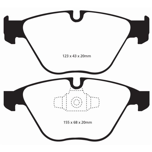 EBC Brakes Redstuff Premium Fast Street Pad For All Engine Sizes Fits select: 2007-2012 BMW 328, 2013-2015 BMW X1