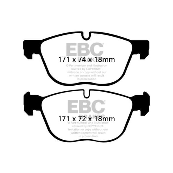 EBC Brakes Redstuff Premium Fast Street Pad For All Engine Sizes Fits select: 2007-2018 BMW X5, 2008-2021 BMW X6