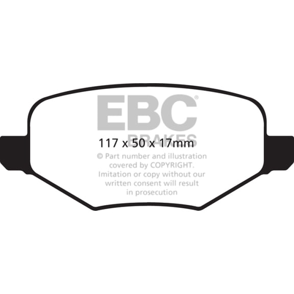 EBC Brakes Redstuff Premium Fast Street Pad For All Engine Sizes Fits select: 2011-2014 FORD EDGE, 2010-2019 FORD TAURUS