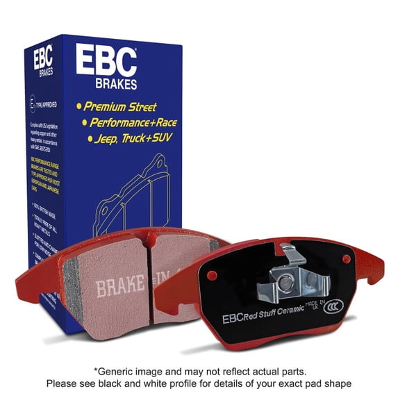 EBC Brakes Redstuff Premium Fast Street Pad For All Engine Sizes Fits select: 2012-2018 AUDI Q5, 2015-2022 PORSCHE MACAN