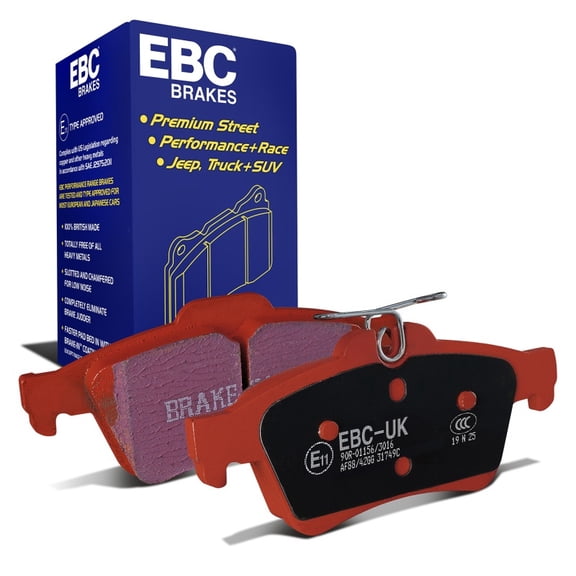 EBC Brakes Redstuff Premium Fast Street Pad For All Engine Sizes Fits select: 2013-2016 FORD ESCAPE, 2011-2018 FORD FOCUS