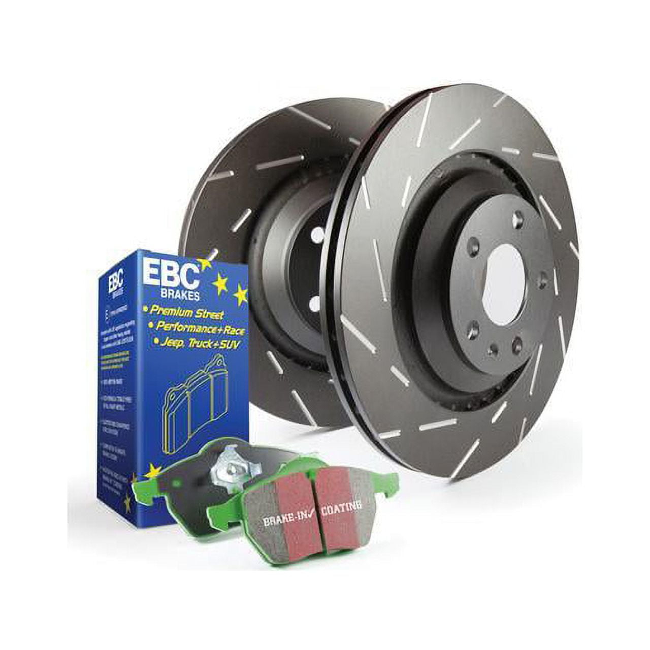 EBC Brakes S2KR2579 S2 Kits Greenstuff 6000 and USR Rotors Fits ML320 ...