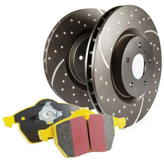 EBC Brakes S5KF1978 S5 Kits Yellowstuff And GD Rotors Fits 05-09 A8 Quattro S8 Fits select: 2005-2010 AUDI A8, 2007-2009 AUDI S8