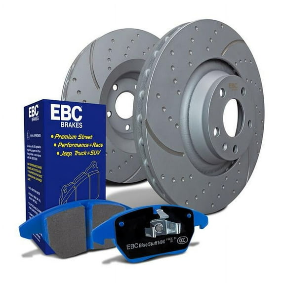 EBC Brakes S6KR1287 S6 Kits Bluestuff and GD Rotors Fits 96-98 Z3