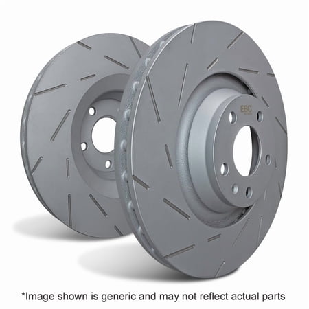 EBC Brakes USR Fine Slotted Rotors (Pair) Fits select: 2000-2007 FORD FOCUS, 2013-2019 FORD FIESTA