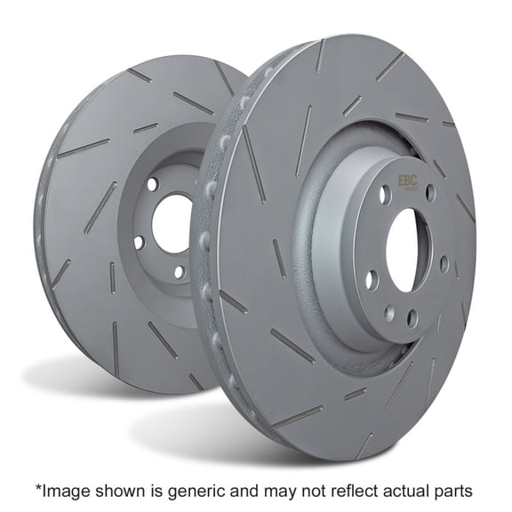 EBC Brakes USR Fine Slotted Rotors (Pair) Fits select: 2002-2003 HONDA CIVIC