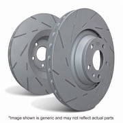 فرامل EBC USR Fine Slotted Rotors Pair Fits حدد 2008-2010 SMART FORTWO، 2013-2015 SMART FORTWO PURE / PASSION