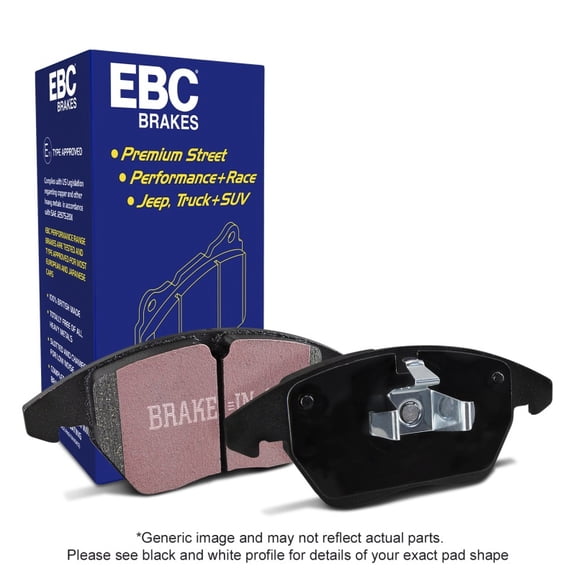 EBC Brakes Ultimax OE Replacement Brake Pad Set Fits select: 1989-1993 FORD PROBE, 1988-1992 MAZDA 626