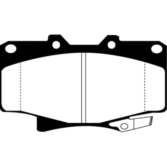 EBC Brakes Yellowstuff 4000 Series Street and Track Brake Pad Set Fits select: 1992-1996 TOYOTA 4RUNNER, 1993-1998 TOYOTA T100