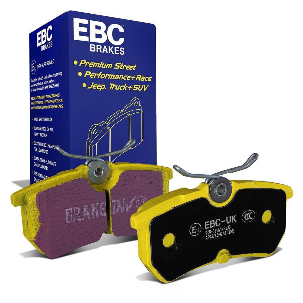 EBC Brakes Yellowstuff 4000 Series Street and Track Brake Pad Set Fits select: 2000-2007 FORD FOCUS, 2013-2019 FORD FIESTA