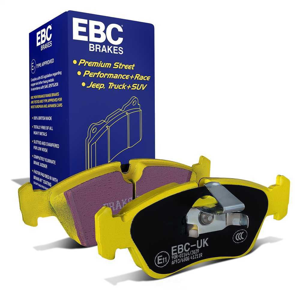 EBC Brakes Yellowstuff 4000 Series Street and Track Brake Pad Set Fits select: 2001-2006 BMW 325, 2000-2001 BMW Z3