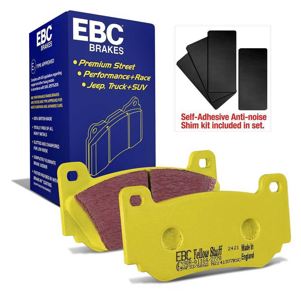 EBC Brakes Yellowstuff 4000 Series Street and Track Brake Pad Set Fits select: 2008-2011 LOTUS EXIGE