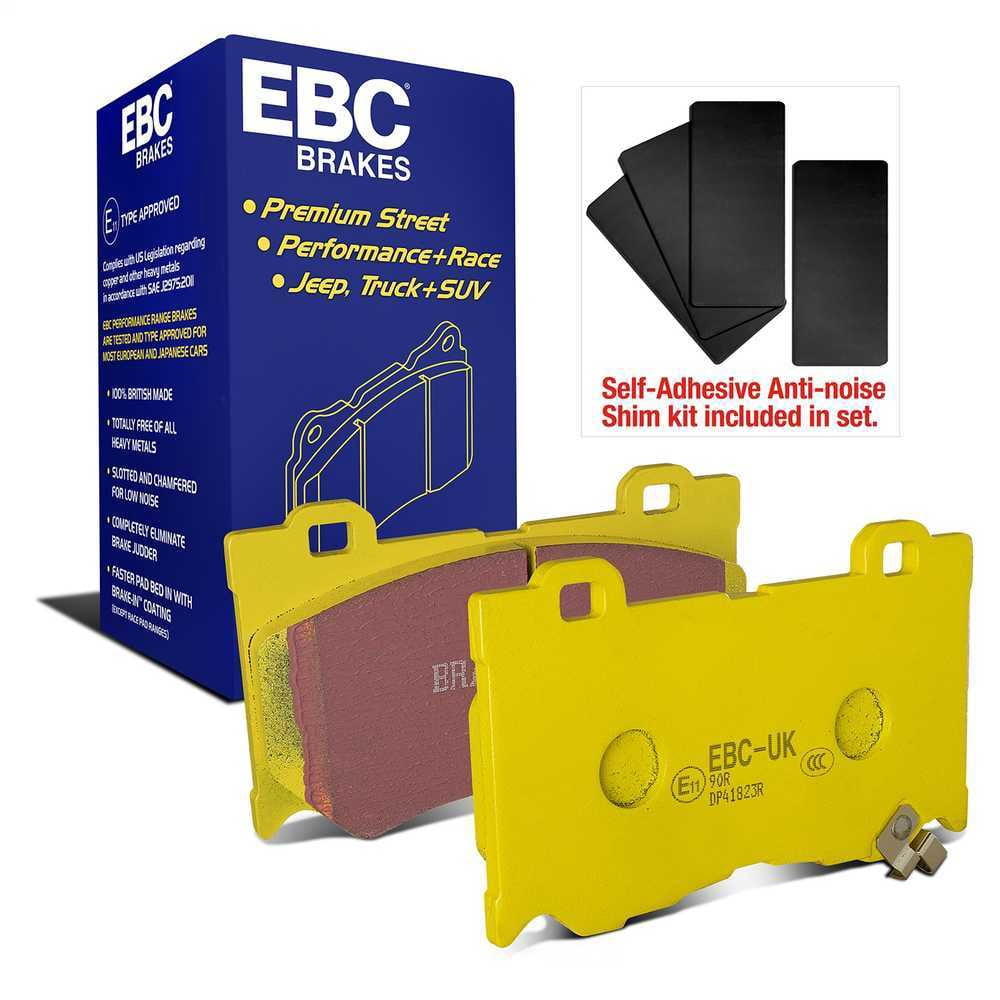 EBC Brakes Yellowstuff 4000 Series Street and Track Brake Pad Set Fits select: 2008-2013 INFINITI G37, 2014-2023 INFINITI Q50