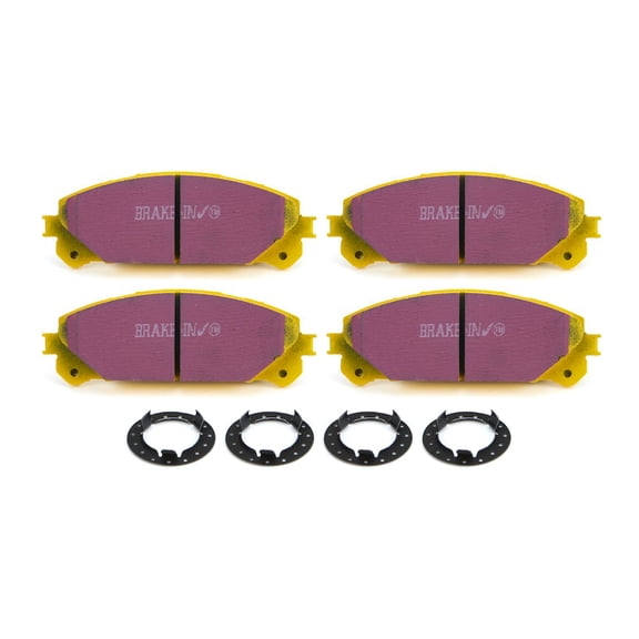 EBC Brakes Yellowstuff 4000 Series Street and Track Brake Pad Set Fits select: 2008-2019 TOYOTA HIGHLANDER, 2011-2023 TOYOTA SIENNA