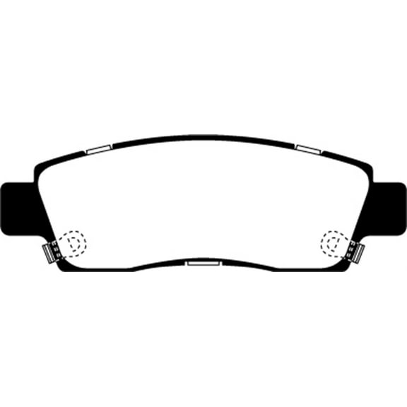 EBC Brakes Yellowstuff 4000 Series Street and Track Brake Pad Set Fits select: 2009-2018 CHEVROLET TRAVERSE, 2002-2009 CHEVROLET TRAILBLAZER