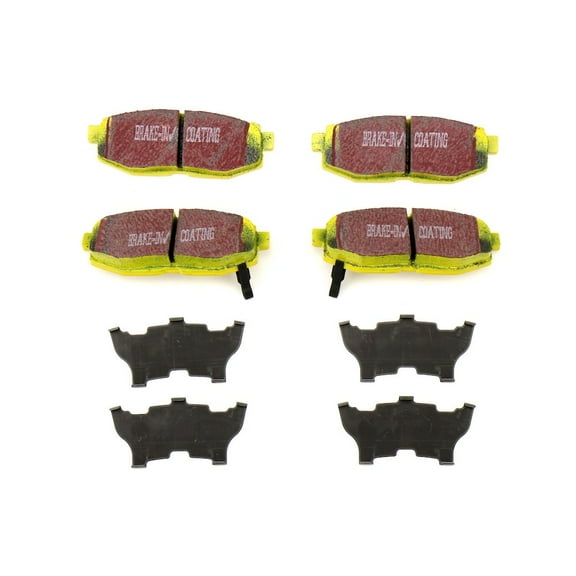 EBC Brakes Yellowstuff 4000 Series Street and Track Brake Pad Set Fits select: 2014-2018 SUBARU FORESTER, 2010-2014 SUBARU OUTBACK