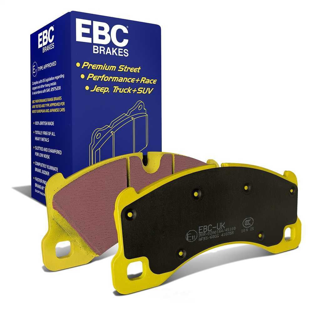 EBC Brakes Yellowstuff 4000 Series Street and Track Brake Pad Set Fits select: 2015-2022 PORSCHE MACAN, 2010-2019 PORSCHE CAYENNE