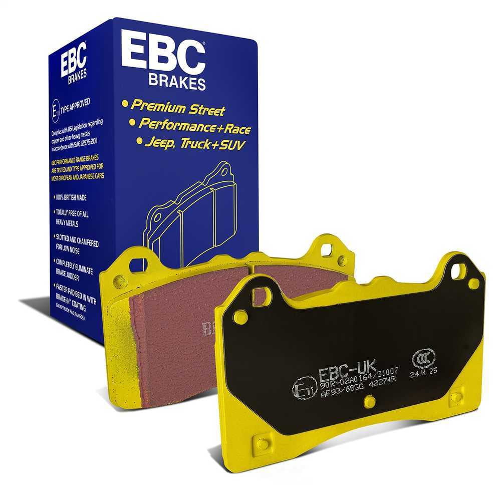 EBC Brakes Yellowstuff 4000 Series Street and Track Brake Pad Set Fits select: 2016-2018 FORD FOCUS