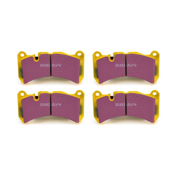 EBC Brakes Yellowstuff 4000 Series Street and Track Brake Pad Set Fits select: 2018-2021 SUBARU WRX, 2015-2018 MASERATI GHIBLI