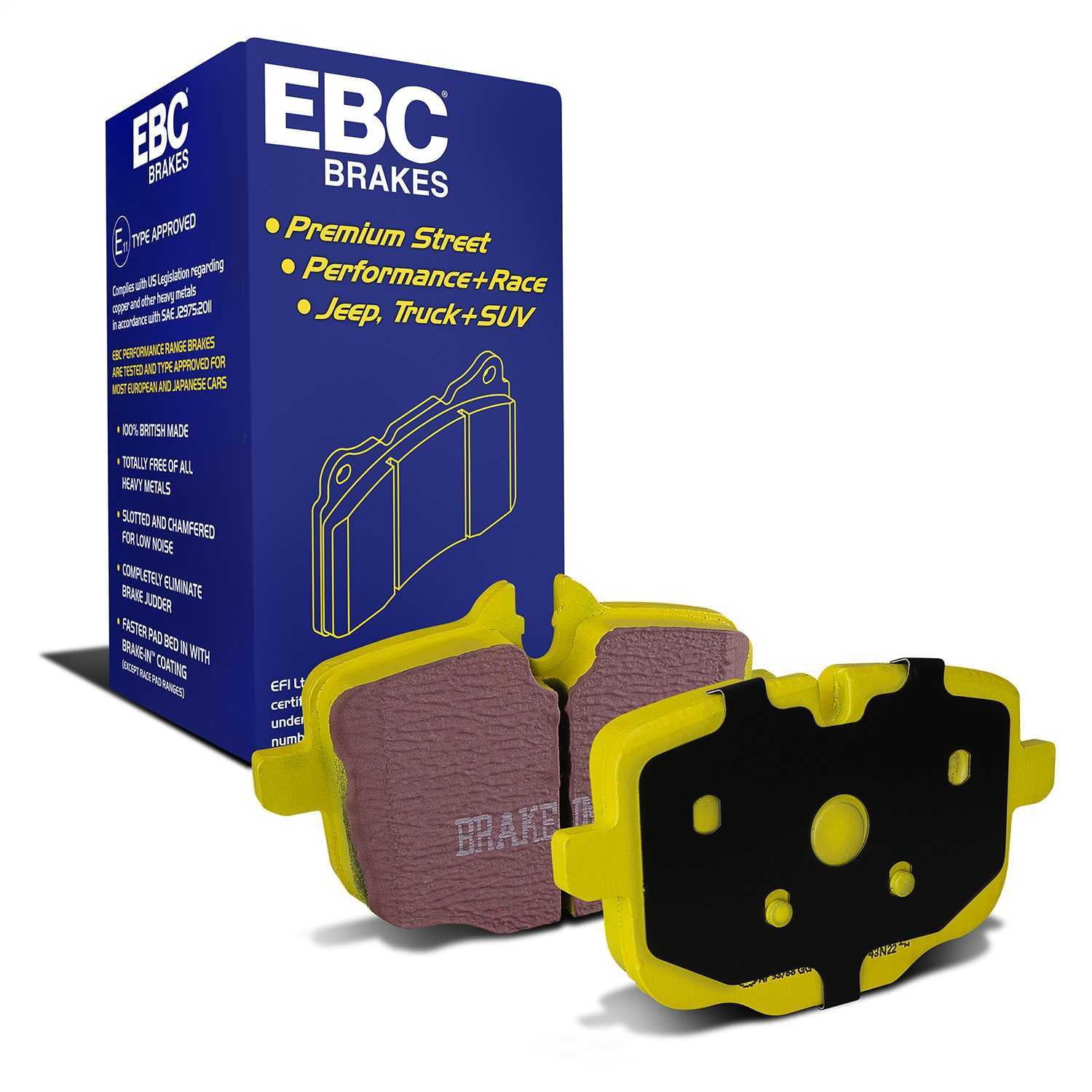 EBC Brakes Yellowstuff 4000 Series Street and Track Brake Pad Set Fits select: 2018-2022 BMW X3, 2019-2022 BMW X5