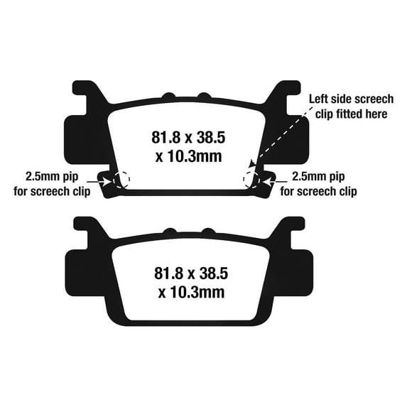 EBC FA703R - R Series Heavy Duty Rear Left Sintered Brake Pads