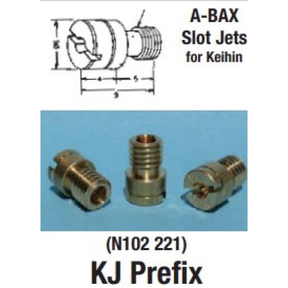 EBC Brakes Keihin Slot Head Style Main Jets KJ157.5 Compatible for Kawasaki KLX140L 2008-2018