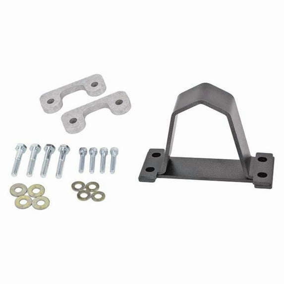 BMR 16-17 6th Gen Camaro Front Driveshaft Safety Loop - Black Hammertone