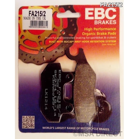 EBC Organic Brake Pad - Rear for Triumph Sprint (All Carb Models From VIN 9083) 1994-1998