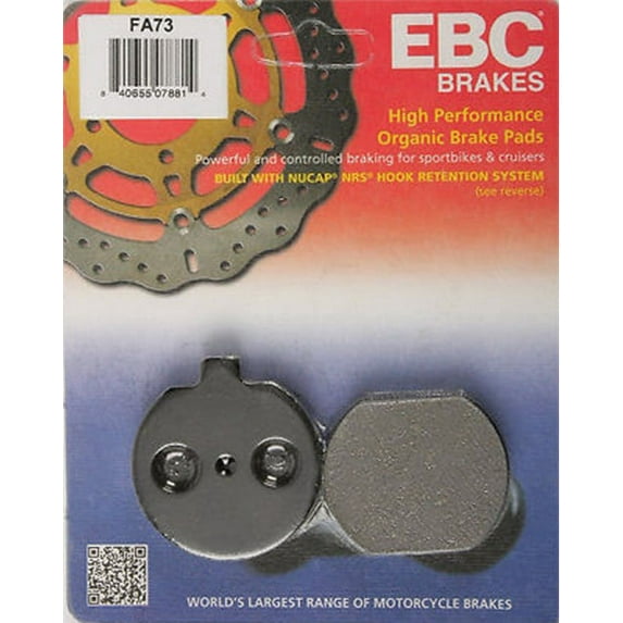 EBC Organic FA Series Brake Pad - Front for Kawasaki KZ 440D LTD 1980-1982