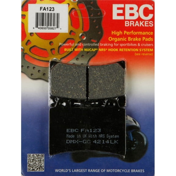 EBC Organic FA Series Brake Pad - Front for Yamaha Road Star Midnight Silverado 1700 2004-2007