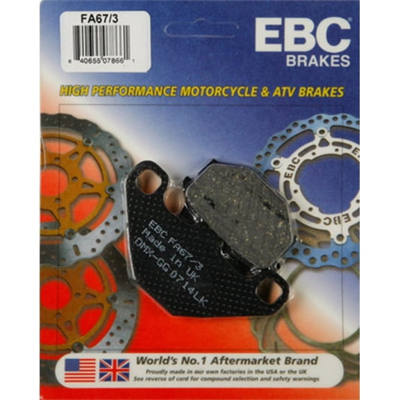 EBC Organic FA Series Brake Pad - Rear for Kawasaki Ninja 500R 1994-2009