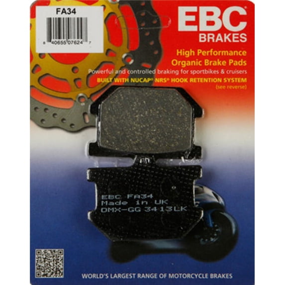 EBC Organic FA Series Brake Pad - Rear for Yamaha XS 650 1977-1980