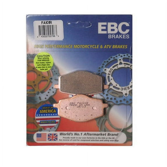 EBC R Series Sintered Brake Pad - Rear for Kawasaki KLX650R 1993-1995