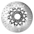 thumbnail image 1 of EBC- RSD Custom Touring Rear Left Brake Rotor with Black Chrome Carrier, 1 of 2