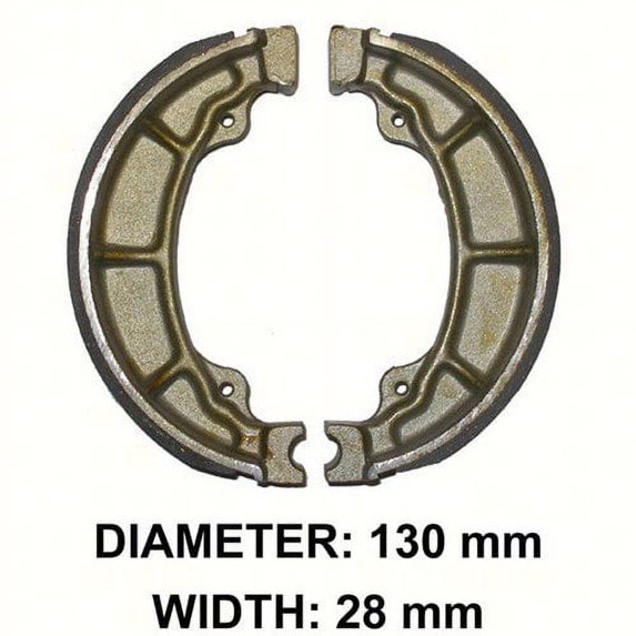 EBC - Rear Left Grooved Brake Shoes