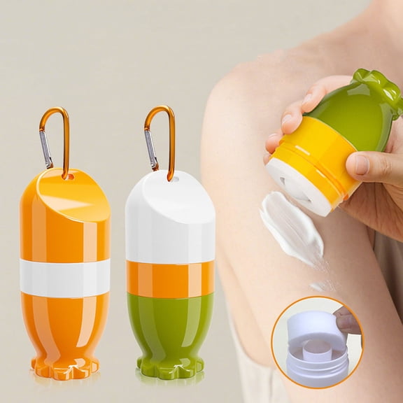 EBCUE 100ml Capacity Sunscreen Applicator Portable Sunscreen Roller Bottle Applicator Refillable Sunscreen For Body Lotion For Adults Green