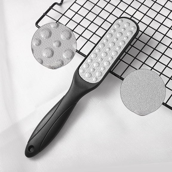 EBCUE 2 Pcs Professional Callus Remover for Feet & Foot File - Gentle on Skin Pedicure Tool for Hard Skin Rough & Cracked Heels - Wet/Dry Use Foot Scraper & Dead Skin Remover Black