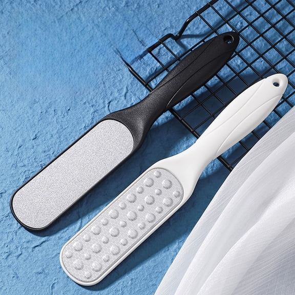 EBCUE 2 Pcs Professional Callus Remover for Feet & Foot File - Gentle on Skin Pedicure Tool for Hard Skin Rough & Cracked Heels - Wet/Dry Use Foot Scraper & Dead Skin Remover White,Black