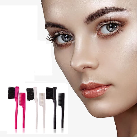 EBCUE 3 Packs Professional Eyelash Combs Eyebrow Brush Comb Eyelash Separator Tool Eyebrow Eyelashes Brush Makeup Tools for Eyelashes Extension Mascara Separated Lash Make up Brushes for Women