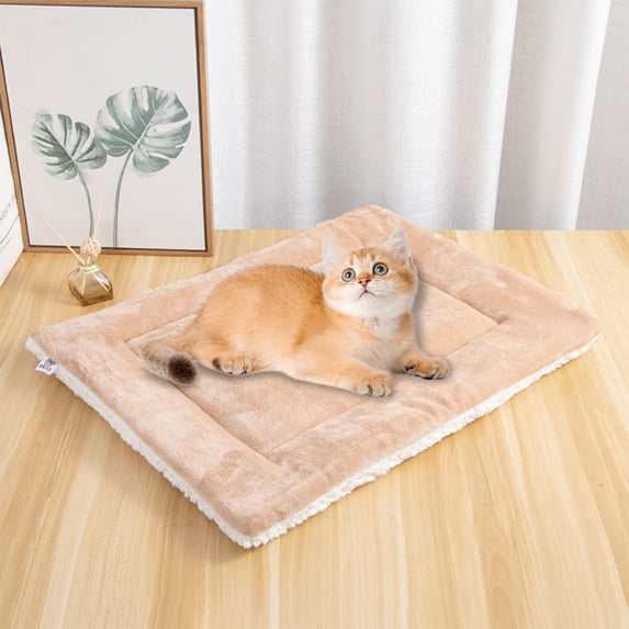EBCUE Four‑Season Thickened Pet Mat, Removable Washable Polyester Sleeping Cushion, Non‑Slip Warm Bed for Cats Dogs, Anti‑Deform Pet Home Supplies