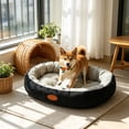 thumbnail image 1 of EBCUE Multi‑Size Round All‑Season Pet Bed Cushion, Breathable Summer & Warm Winter Soft Sleeping Mat, Cozy Rest Nest for Small‑Medium Cats Dogs Indoor Home Use, 1 of 6