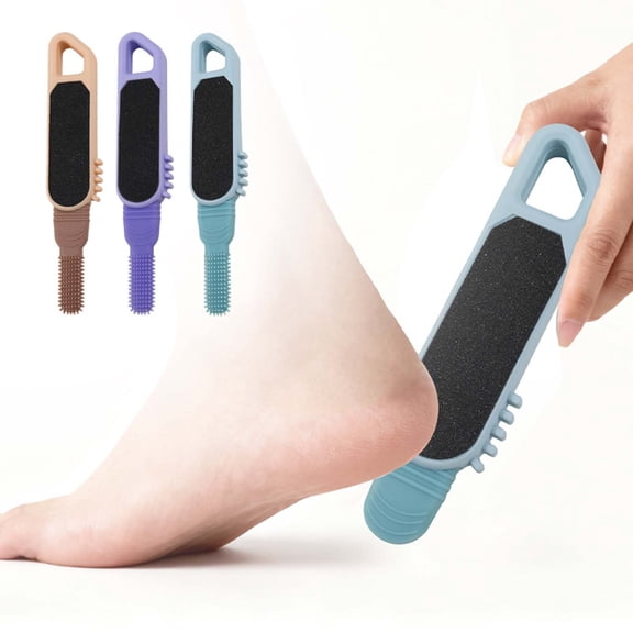 EBCUE Toe Cleaning Brush,Foot Scrubber in Shower Multi-Functional Silicone Gap Brushes Between Toes Cleaner Soft Feet Care Scrub Silicone Foot Callus Remover for Men Women Dead Skin Cracked Heels