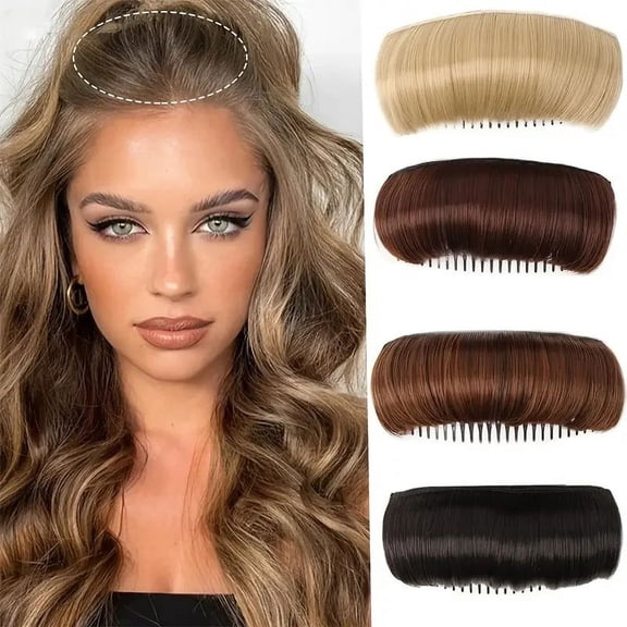 EBCUE Womens Fluffy Hair Pads Invisible Hair Volume Bump Clips False Hair Clips Volume Hair Base Fluffy Princess Styling Insert Tool for Weddings Parties and Daily Use