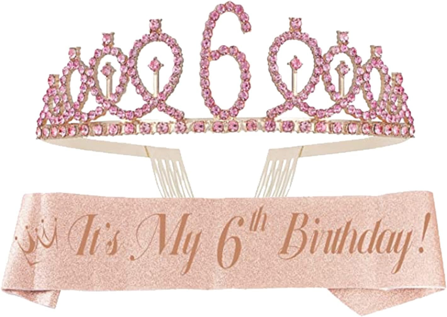 Sash Loop EBE EmmasbyEmma 6th Birthday Sash and Tiara for Girls - Fabulous ...