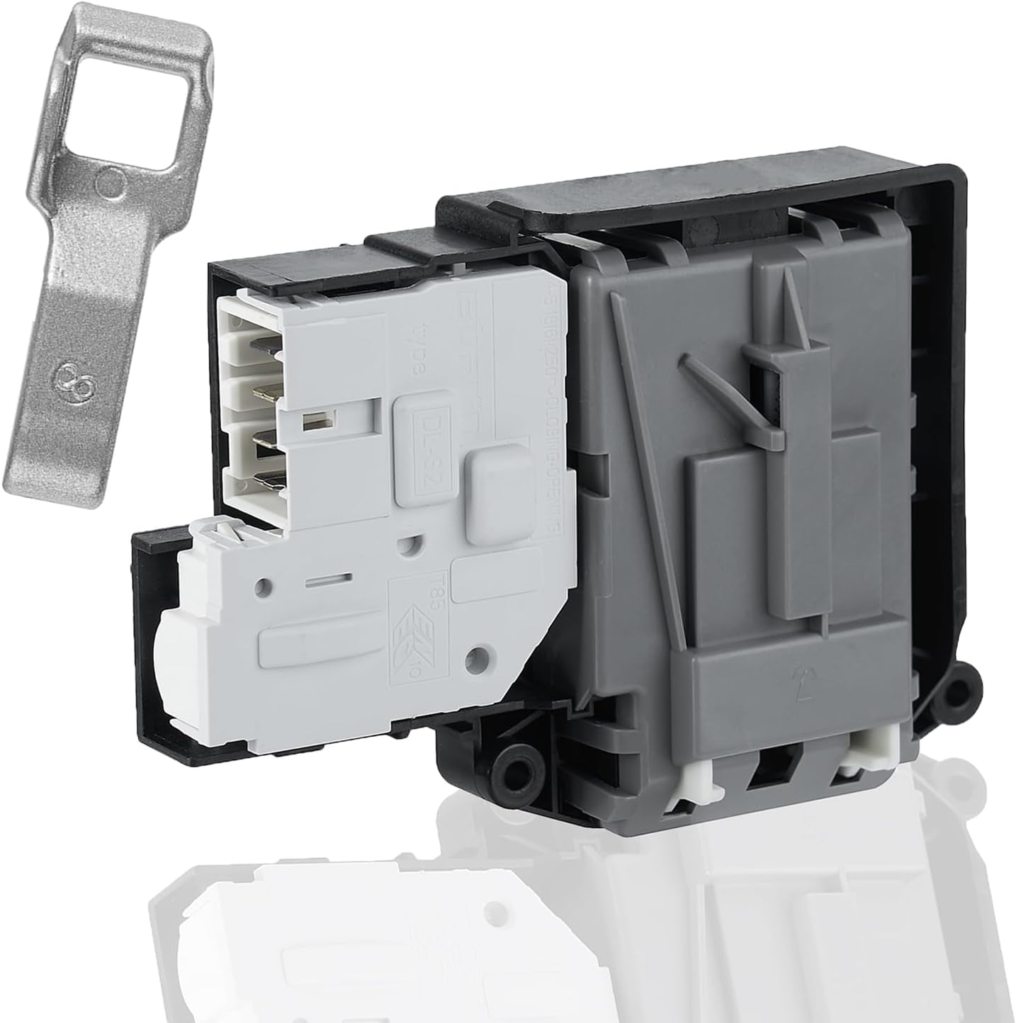 EBF61315802 Washer Door Lock Switch & MFG63099101 Washer Door Lock Strike Assembly Compatible with LG Kenmore Washing Machine Door Switch (2 PACKS)